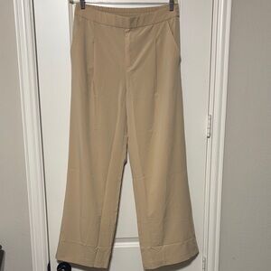 Lou & Grey Beige Trouser Travel Pants Size Large New